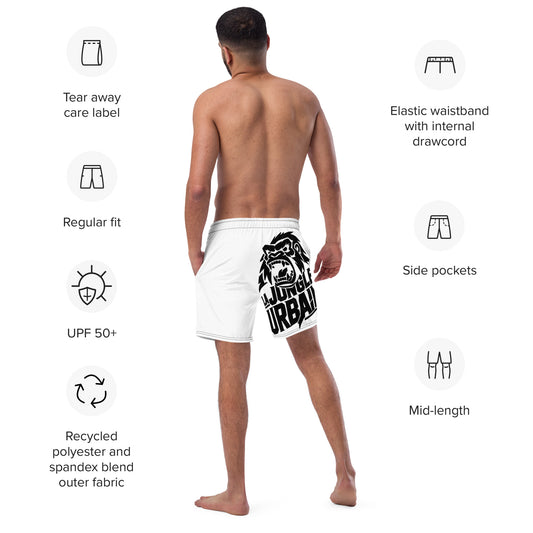 La Jungle Urbaine WHITE Costume boxer in tessuto riciclato