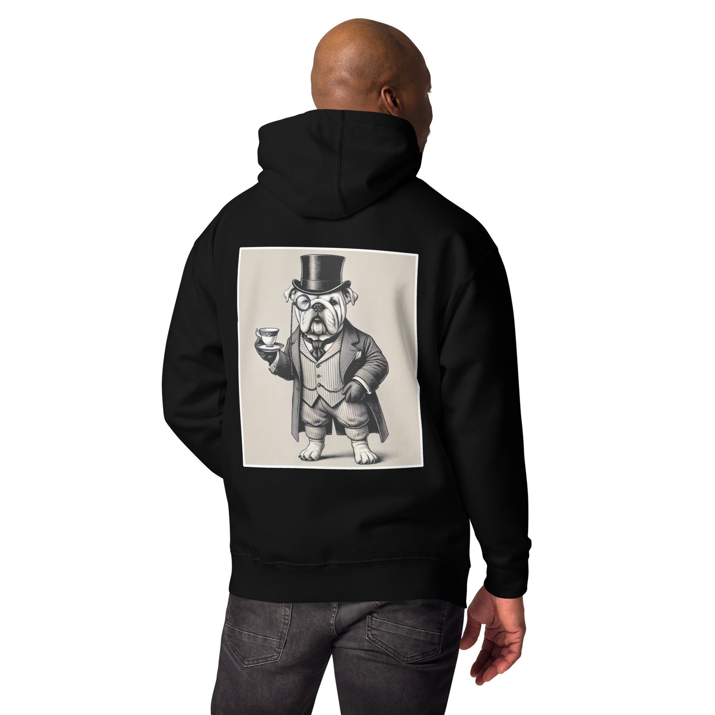 Bulldog Lord Tea Black felpa con cappuccio unisex