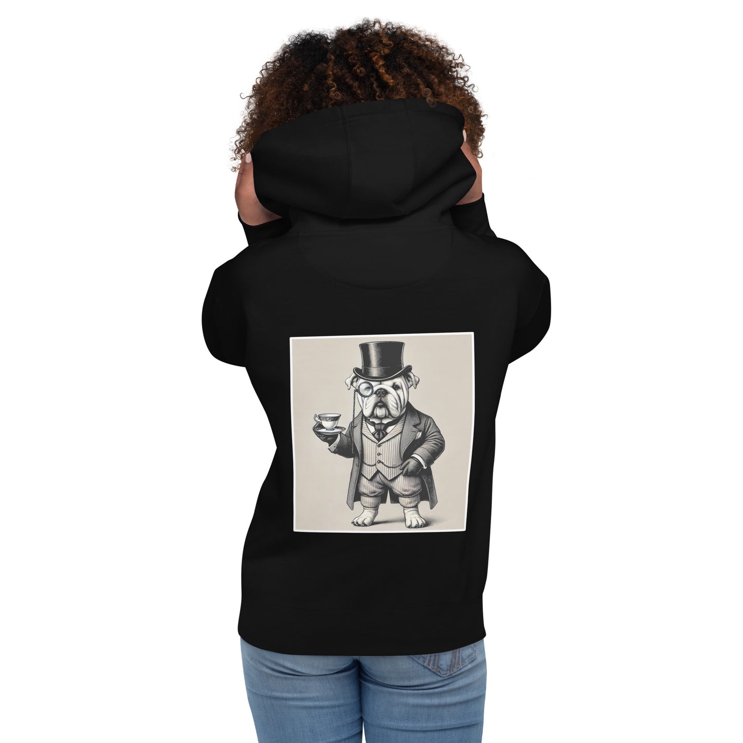 Bulldog Lord Tea Black felpa con cappuccio unisex