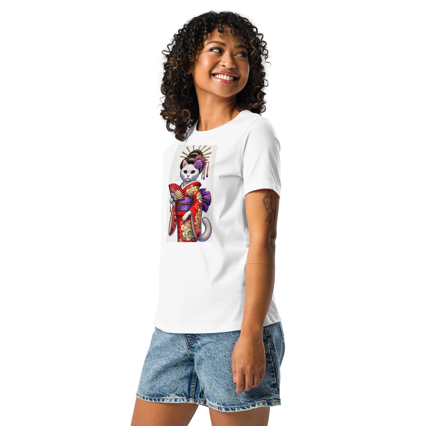 Kimono CAT T-shirt relaxed fit donna
